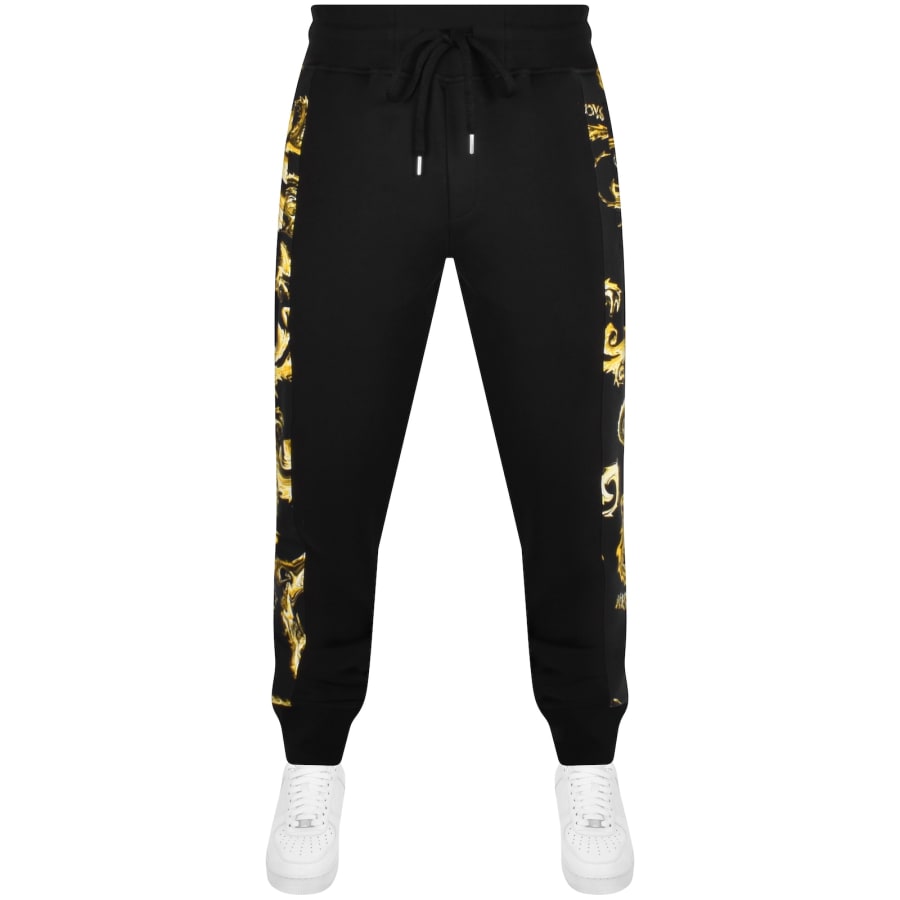 Designer black joggers shop